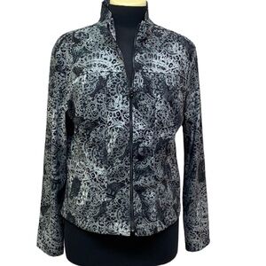 Linear Geo Print Jacket